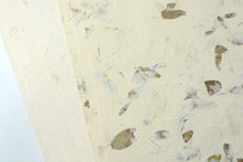 Handmade Paper Pack - Cream Floral and Small Leaf