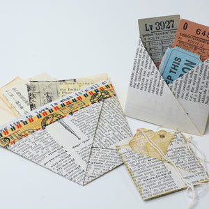 100 Pieces Foreign Text Junk Journals, Collage and Mixed Media Artwork